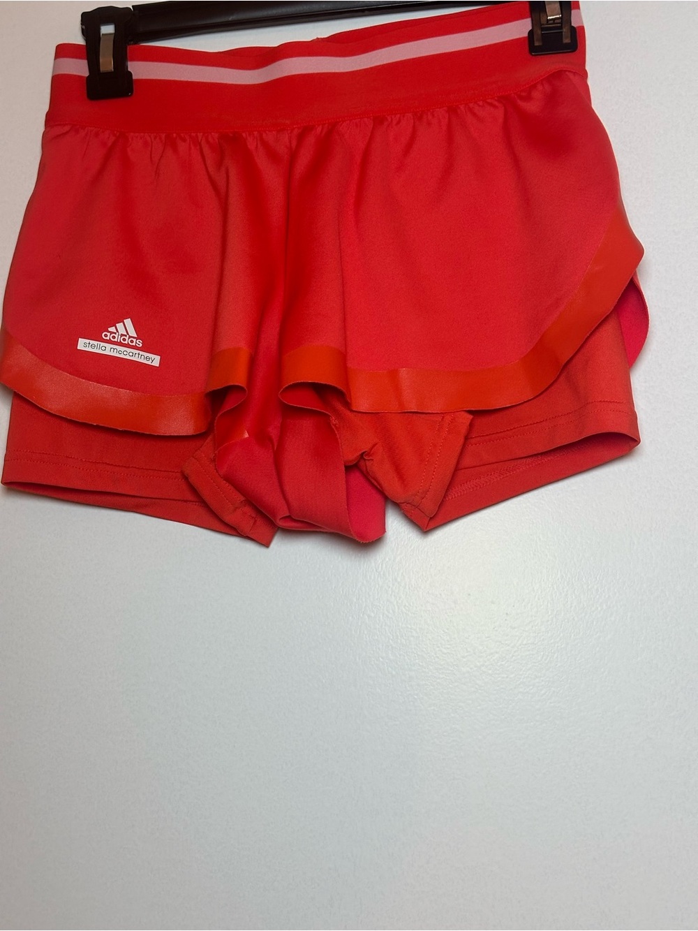 adidas Red Layered Athletic Shorts